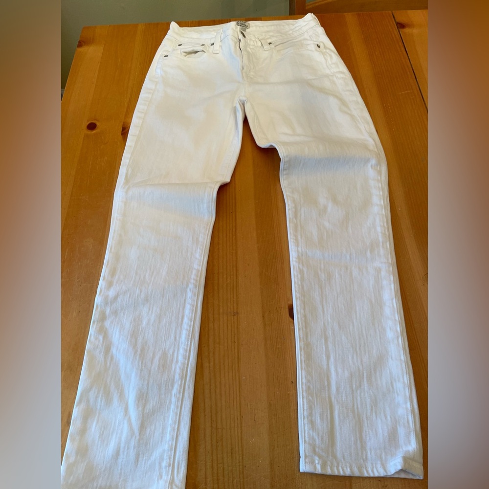 J. Crew Women's White Slim broken-in Boyfriend Jeans, size 26